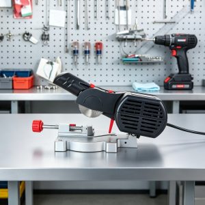 Mini Miter Cut-off Saw, 2-5/16" Steel & Resin Blades, 1/2" Cutting Depth, 0-45° Adjustable Benchtop Chop Saw for Wood, Metal & Hobby Crafts