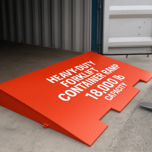 18,000 LB Sea Container Ramp – Forklift & Skid Steer Access