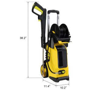 3800 PSI 1800W Electric Pressure Washer with Hose and Spray Gun