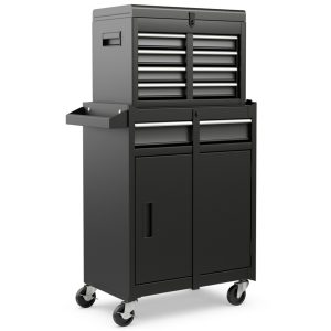 Rolling Tool Chest with 5 Sliding Lockable Drawers