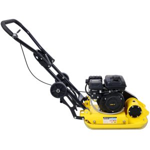 2.5HP Plate Compactor Gas 79.7cc 8200N Force Construction Concrete Tamper Machine Power Paver 19.3 x 12.6″ Plate,EPA compliant