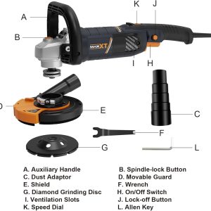 1,500W Variable-Speed Concrete Surfacing Grinder