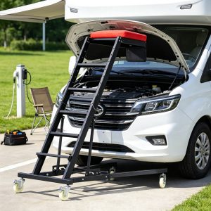 Automotive Topside Creeper (42.5"-64.8"), 400 LBS High Top Engine Creeper with Padded Deck & 4 Swivel Wheels