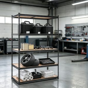 48" L x 24" W x 72" H Heavy Duty Garage Shelves, 5-Tier Adjustable Utility Rack with 2000 lbs Capacity
