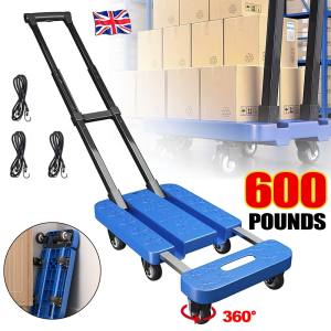 270KG Folding Hand Truck Luggage Dolly Trolley Moving Platform Cart Heavy Duty