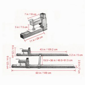 2,000 lb Clamp-On Tractor Pallet Forks