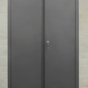 4-Layer Double Wide Lockable Metal Garage Storage Cabinet – Heavy-Duty Tool Organizer with Shelves 1010536