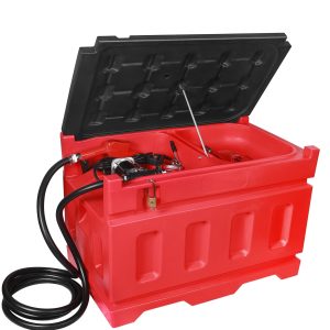48-Gallon Fuel Transfer Tank with Pump — Gas & Diesel — Heavy-Duty Design