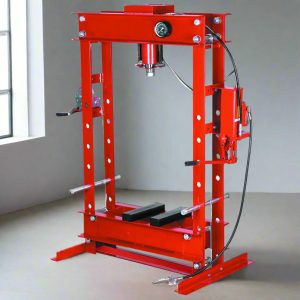 50 Ton Hydraulic Shop Press – Dual-Speed Air Press Machine with Arbor Plates, 100,000 LB Capacity