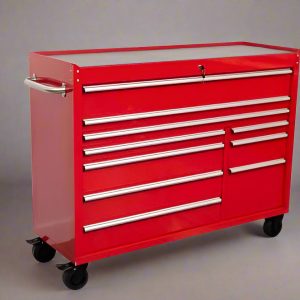55″ Siebel Tool Bench with Stainless Steel Top | 10-Drawer Workstation