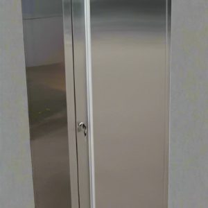 6 FT Stainless Steel Lockable Storage Cabinet – Adjustable Shelves, Anti-Fingerprint Finish HSC2401W