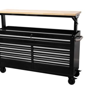 60-Inch Siebel Adjustable Top 9-Drawer Tool Bench – Heavy-Duty Workstation with Storage 6010AT