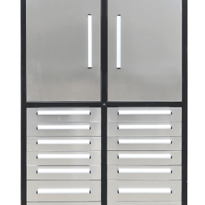Professional 12-Drawer Garage Tool Cabinet Tool Bench – Heavy-Duty Steel Bench H4FT14D2